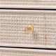 preview thumbnail 19 of 22, Vivan Natural Rattan Storage Cabinet - 3-Drawer Handwoven Wicker Accent Cabinet with Interior Shelving and Elevated Base