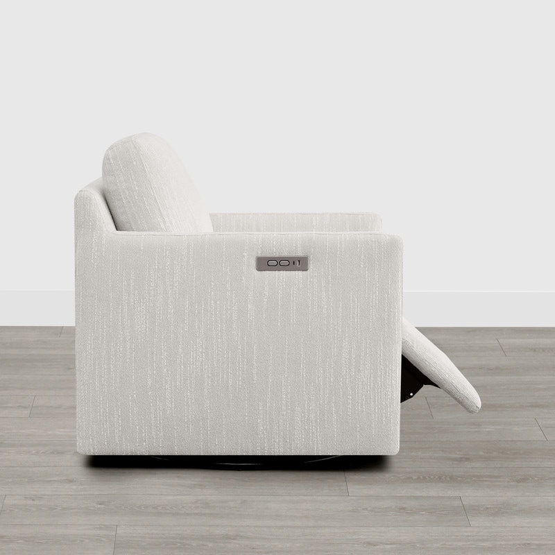 Spruce & Spring Nora Electric Power Swivel Chair with Footrest