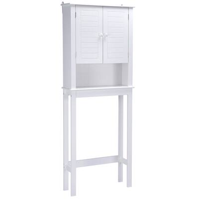A&E Bath Axil V Modern Above the Toilet Wood Cabinet in White