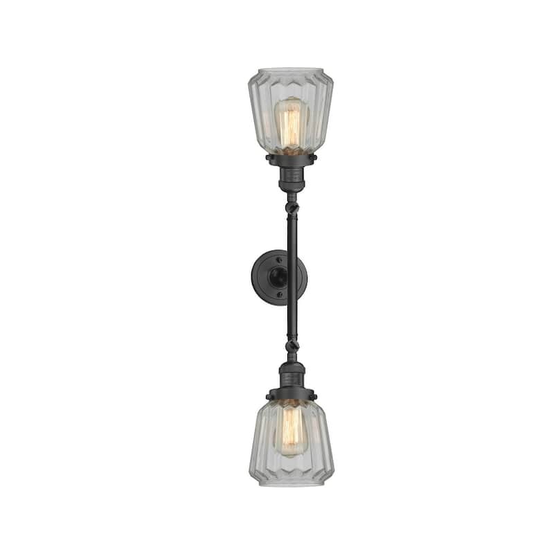 Innovations Lighting Chatham 2 Light 24" Wide Bathroom Vanity Light - Oil Rubbed Bronze / Clear
