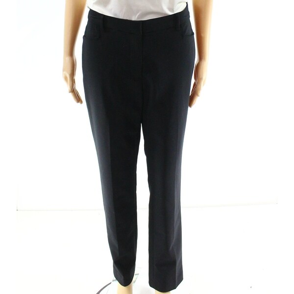 high rise black dress pants