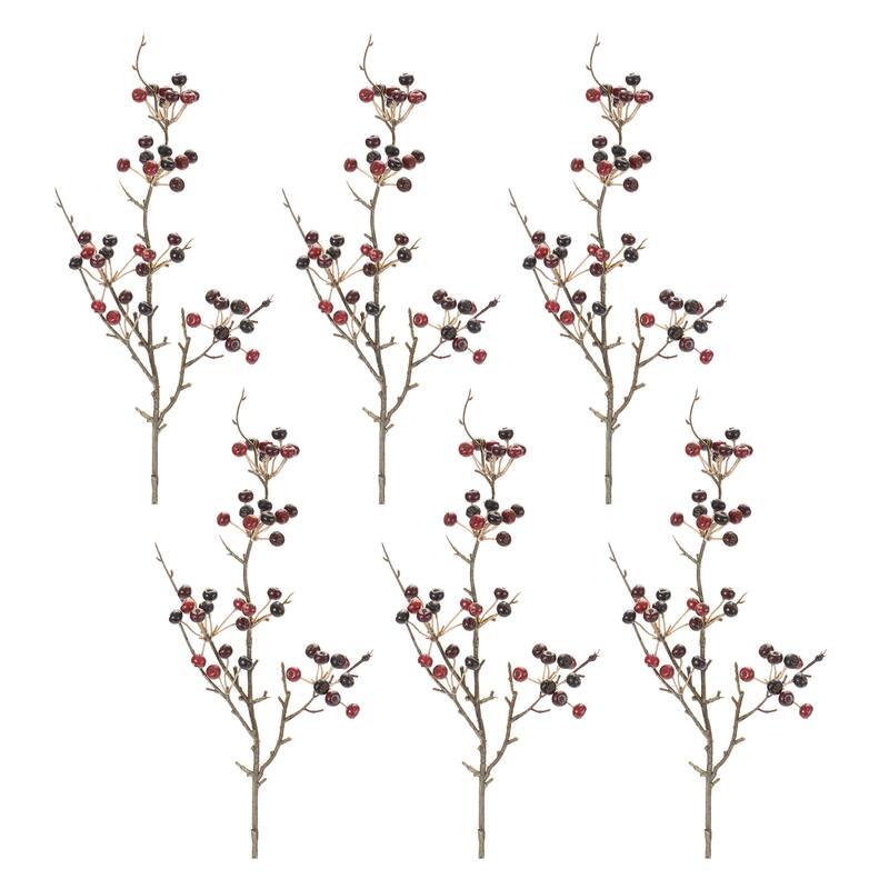 Berry Pod Spray (Set of 6) - 5.5 x 5.5 x 26