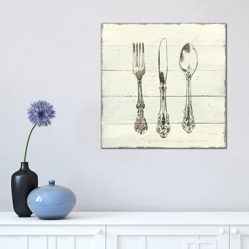 iCanvas "Kitchen Utensils" by Carol Robinson Canvas Print - 18x18x1.5