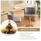 preview thumbnail 56 of 76, Upholstered Adjusatble Swivel Bar Stools Set of 2