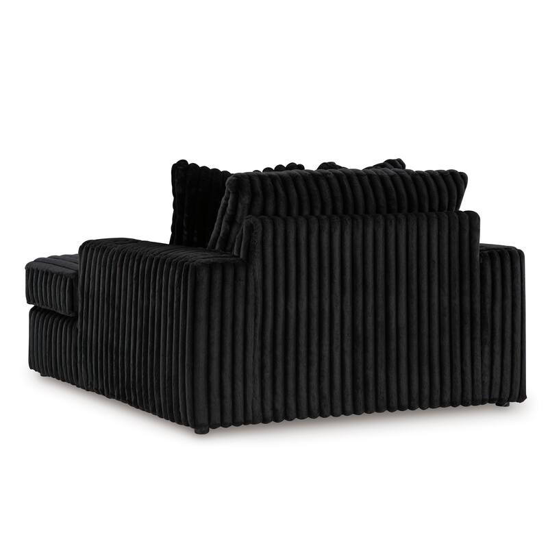 Roundhill Furniture Azulu Oversized Chaise, with Cup holders and USB Charging
