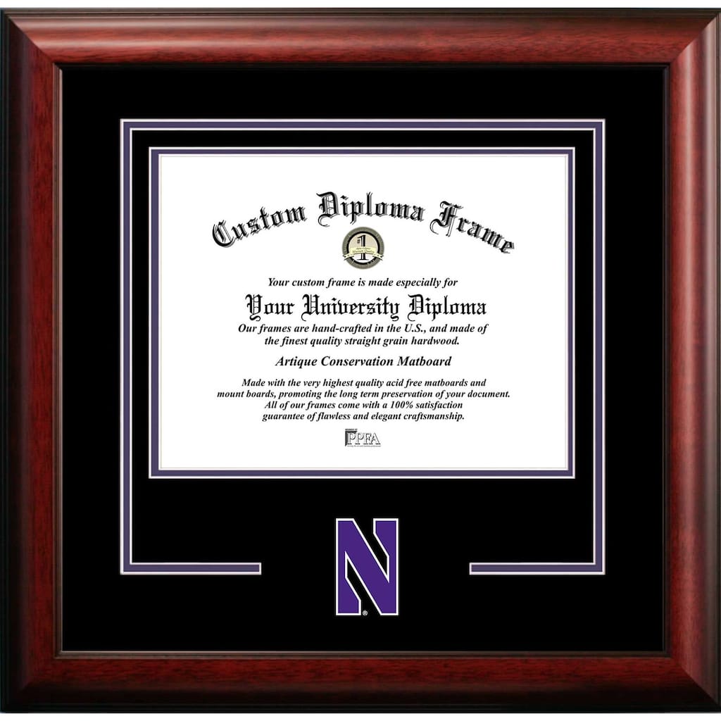 Northwestern University 11w x 8.5h Spirit Diploma Frame