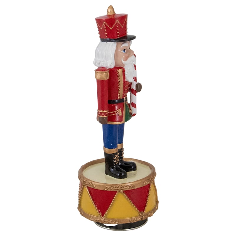 Revolving Musical Christmas Nutcracker Figure - 8.25"