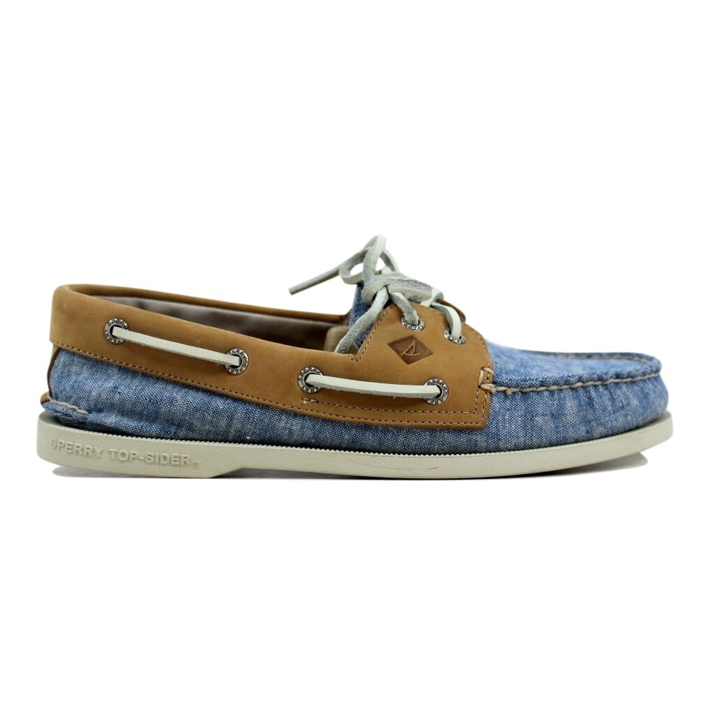 light blue sperrys men's