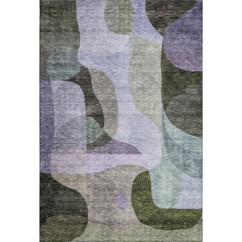 Premium Washable Super Soft Abstract Contemporary Mayfield Rug