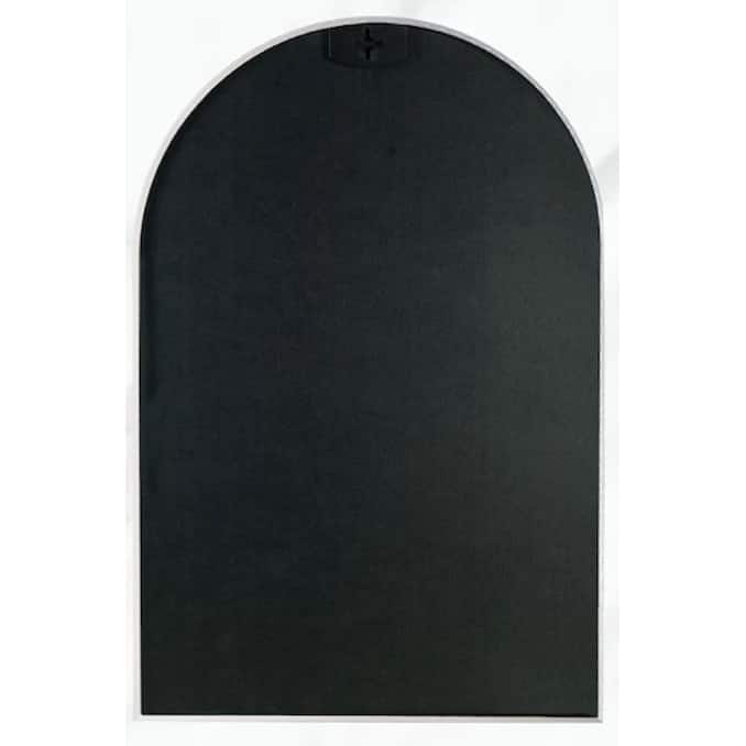 20x30 Inch Metal Framed Arched Bathrrom Mirror For Wall