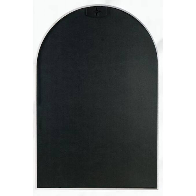 24x36 Inch Metal Framed Arched Bathrrom Mirror For Wall
