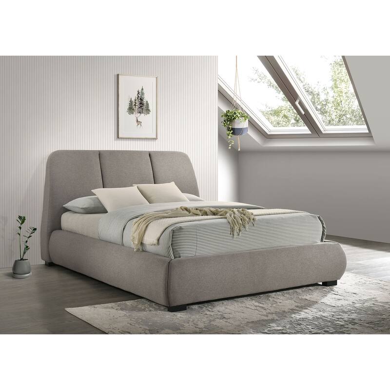 Mokena 46-inch Upholstered Platform Bed