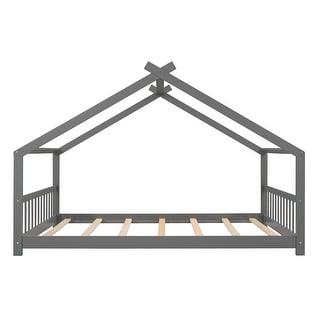 Full House Bed with Roof, Playhouse Frame Design