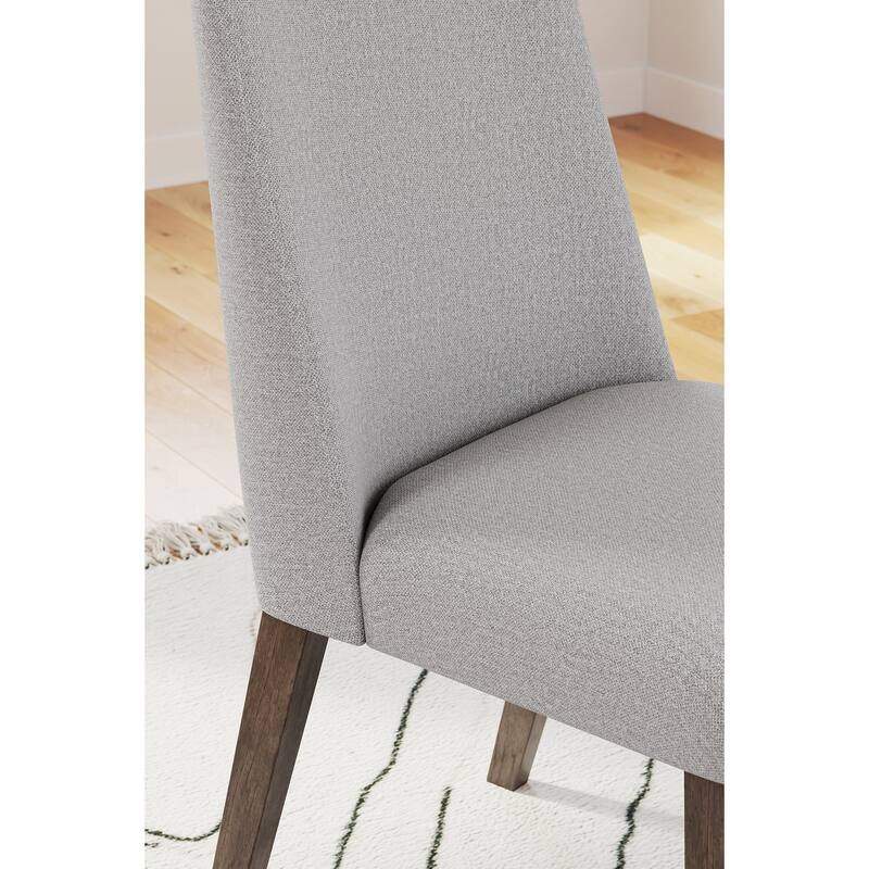 Signature Design by Ashley Lyncott Gray/Brown Dining Upholstered Side Chair (Set of 2) - 18"W x 24"D x 36"H