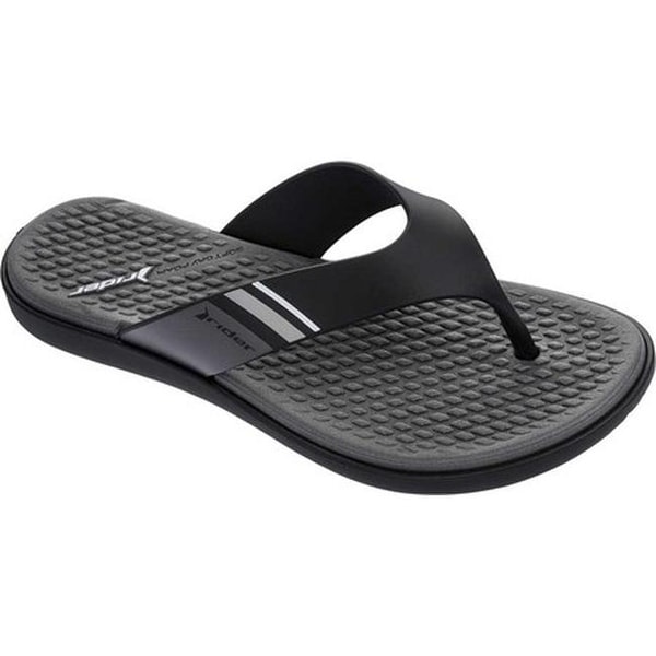 Aqua Flip Flop Black/Grey Synthetic 