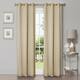 Miranda Haus Classic Modern Solid Blackout Curtain Set with 2 Panels - 42" X 84" - Ivory