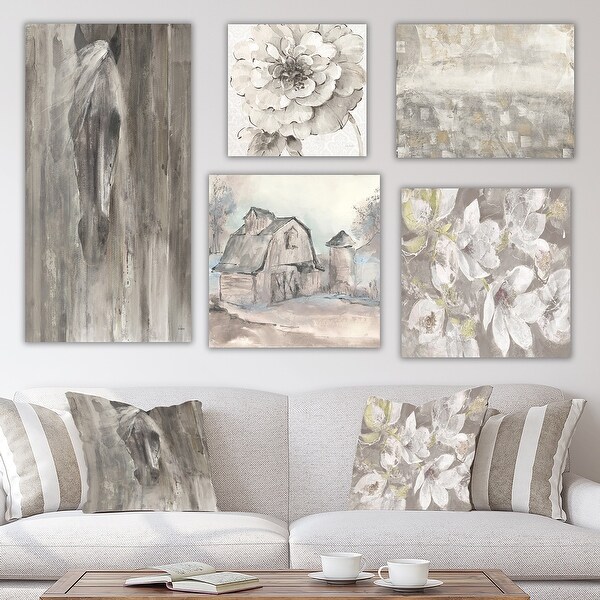 Designart 'Farmhouse Collection ' Traditional Wall Art set of 5 pieces