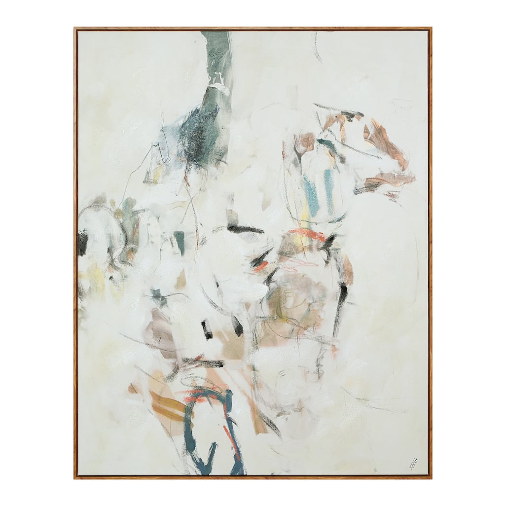 Kona 50" H x 40" W Canvas Art, Beige