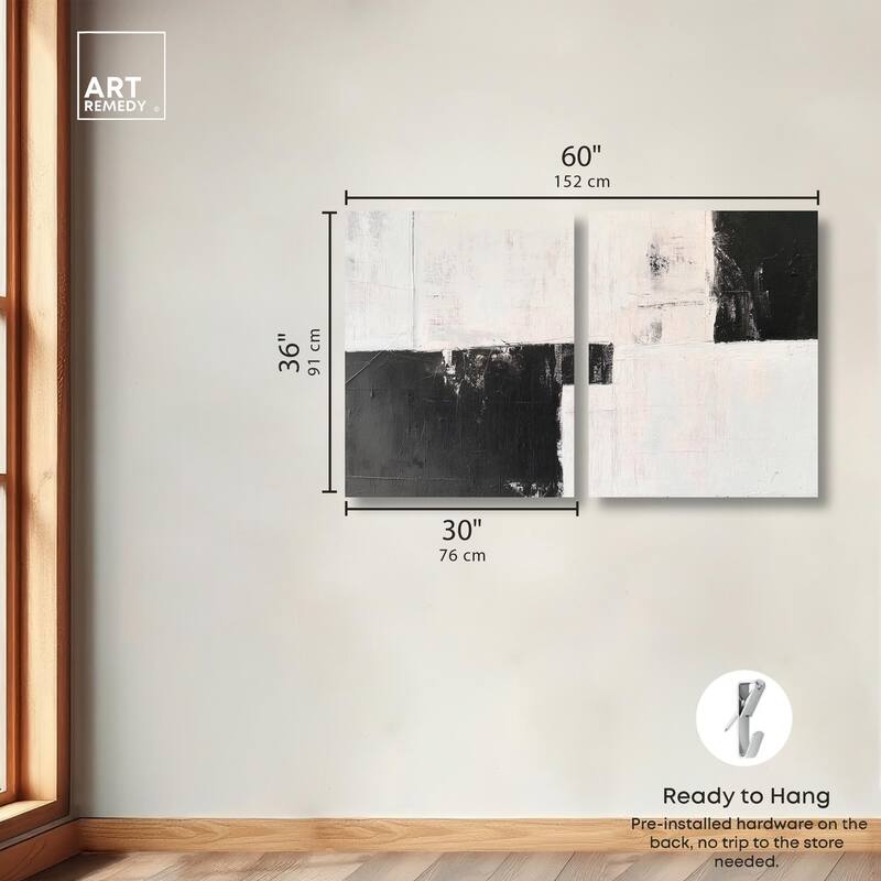 Shattered Symmetry II Canvas Set of 2 by Art Remedy, Gallery Wrapped