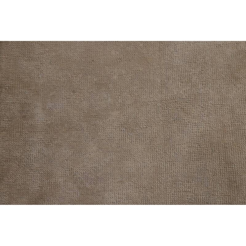 Mashad Persian Square Vintage Area Rug Hand-Knotted Wool Carpet - 9'8" x 9'10"