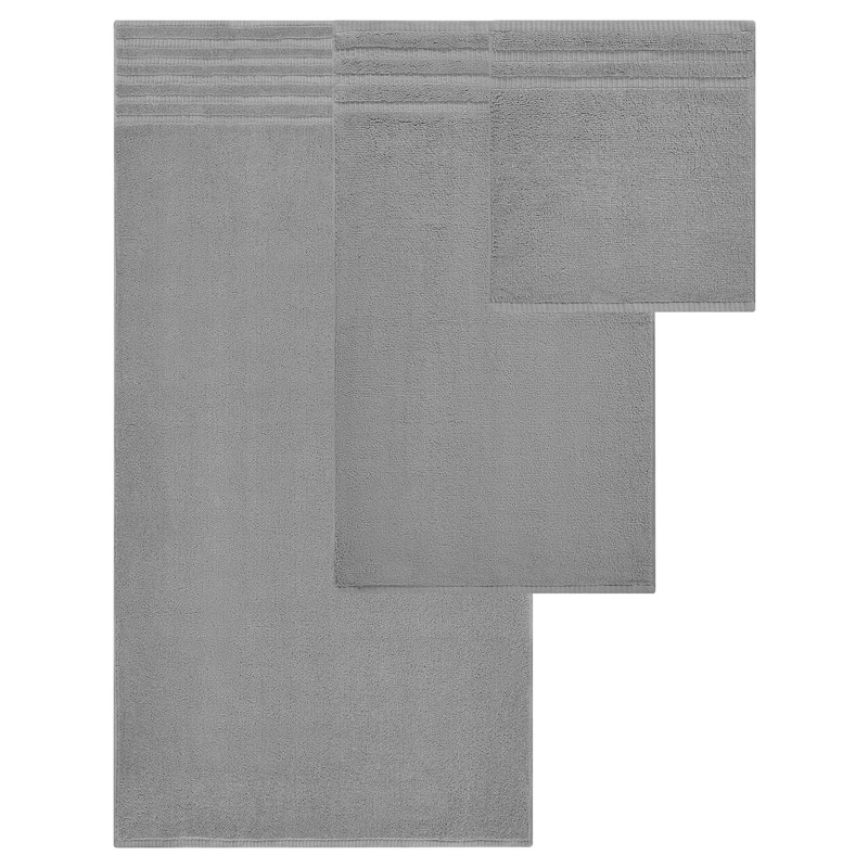 Modern Threads 6-Piece Yarn Dyed Organic Vines Towel Set