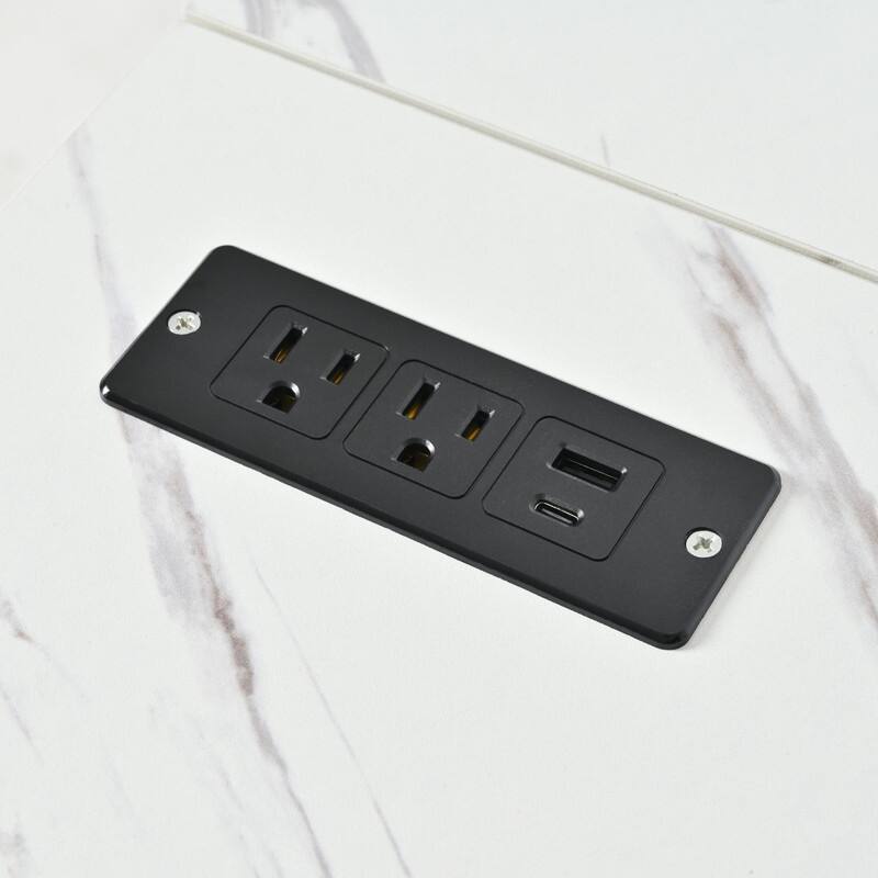 Fluted 52" Kitchen Island Cart with Drop Leaf, Power Outlet, Rolling Island Table with Adjustable Shelves for Versatile Storage