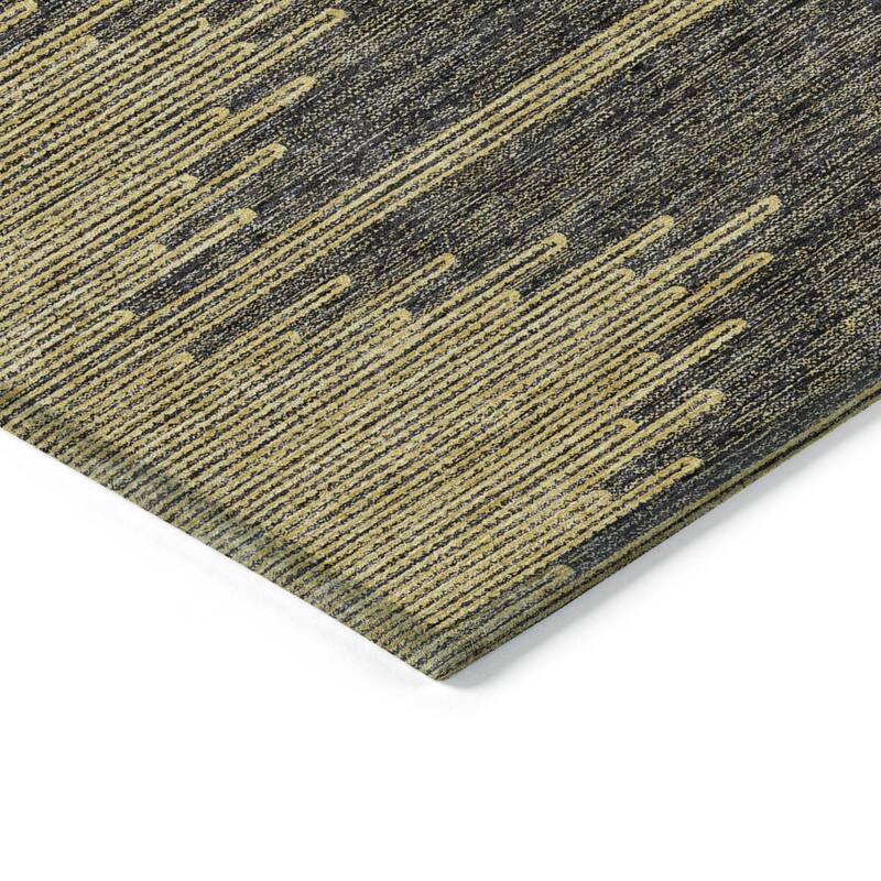 HomeRoots Abstract Transitional Rectangle Outdoor Rug