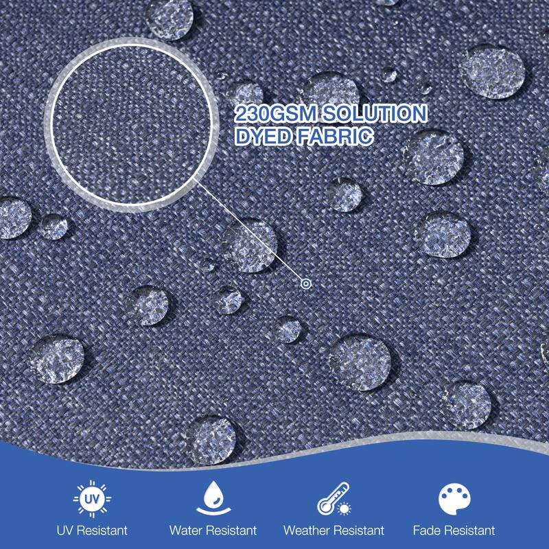 22''D x 21''W x 3.5''T Patio Fabric Outdoor Seat Cushions Set (Seat & Back)