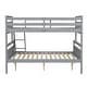 preview thumbnail 9 of 7, Twin over Full Bunk Bed with ladder, Safety Guardrail, Perfect for Bedroom, Grey