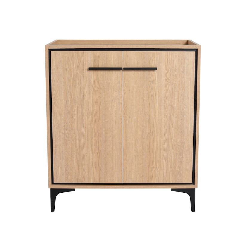 30 Inch Bathroom Vanity Base without basin, Storage Cabinet with Doors, engineering wood