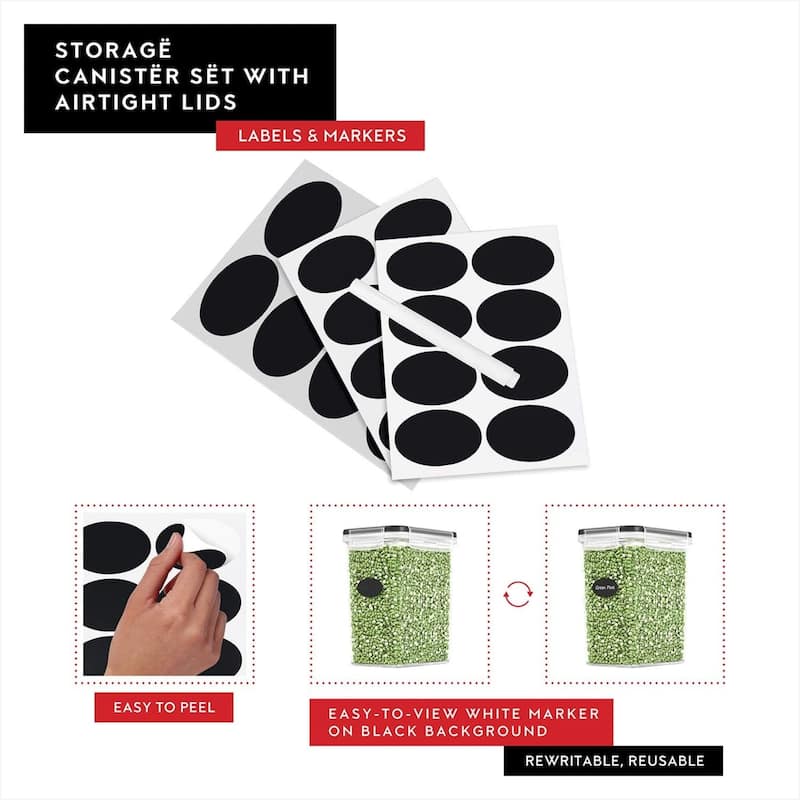 DWËLLZA KITCHEN 1.4L Airtight Food Storage Container Set of 8