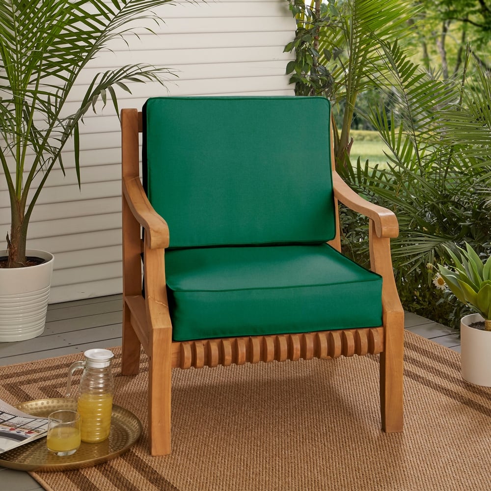 Sunbrella Indoor/Outdoor Corded Cushion Set - 22" x 22" x 4"