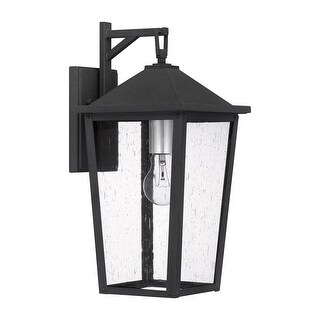 Stoneleigh 1-Light Mottled Black Outdoor Wall Lantern