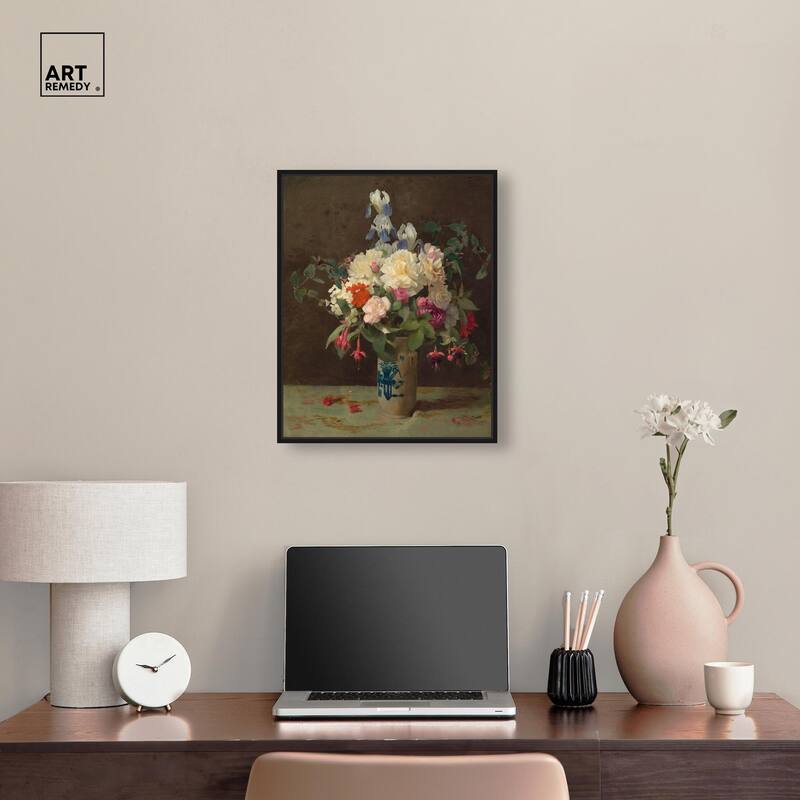 Lambdin Vase of Flowers Canvas by Art Remedy