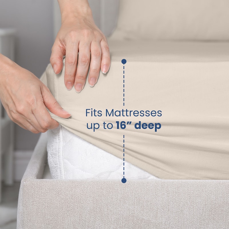 Martex 400 Thread Count Solid Sateen Cotton Sheet Set