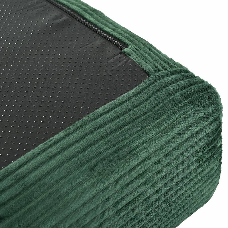 L-Shaped Modular Sofa Bed in Cozy Corduroy Fabric