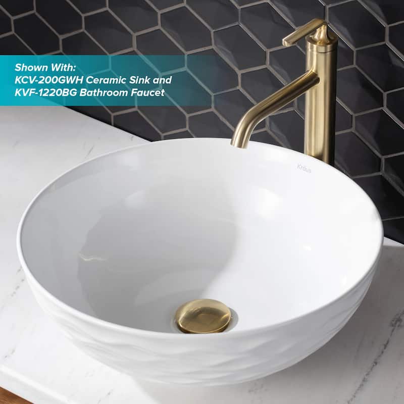 KRAUS Pop-Up Drain for Vessel Bathroom sink