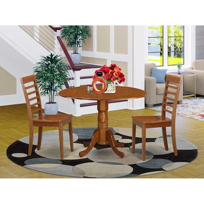 Kitchen Dinette Set - 5 Piece Table and Chair Set - Modern Design - Asian Hardwood