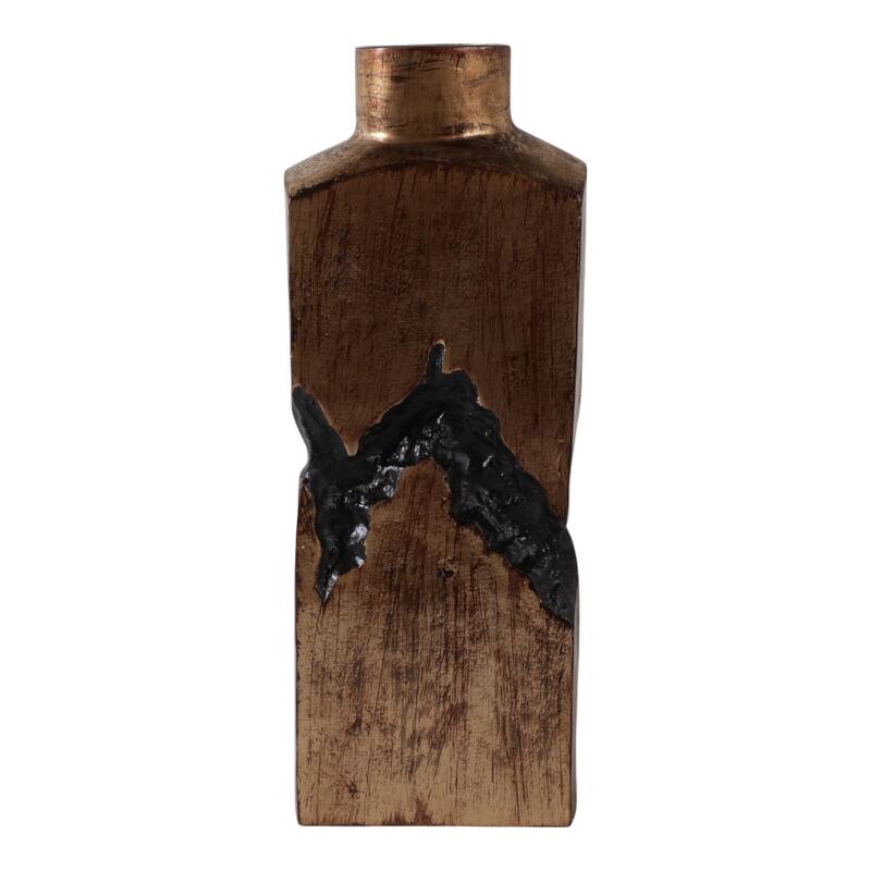 Artistic Table Vase with Fractured Finish for Home Decor