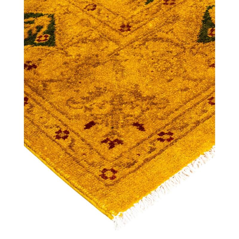 Vibrance, One-of-a-Kind Hand-Knotted Area Rug - Gold, 4' 7" x 6' 7" - 4' 7" x 6' 7"