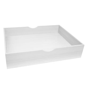 The Storage MAX - Underbed Wooden Organizer With Wheels - White