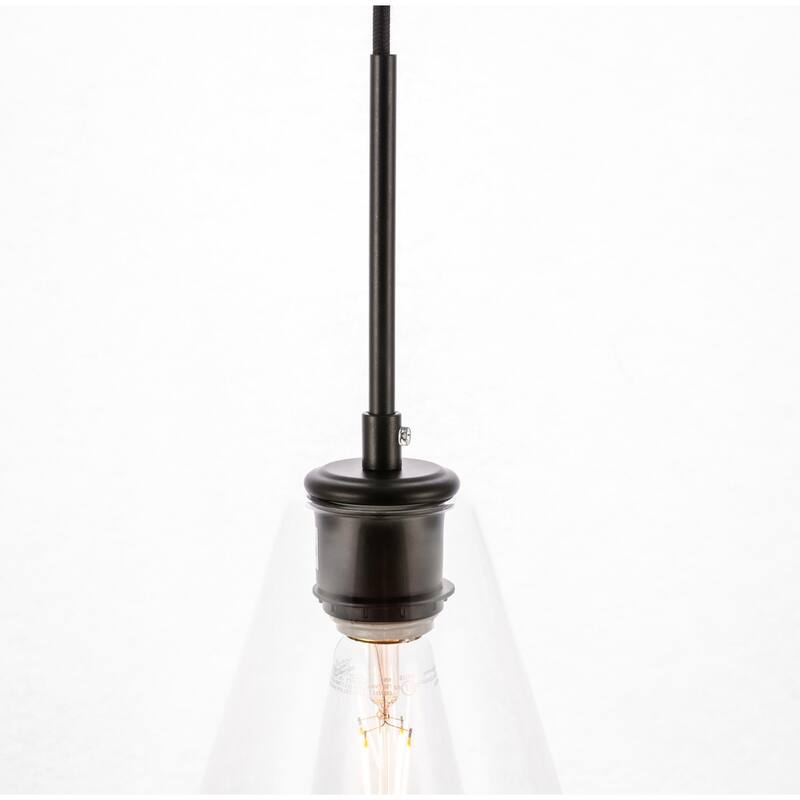 Gerald 1-light Elongated Glass Shade Hanging Pendant Light
