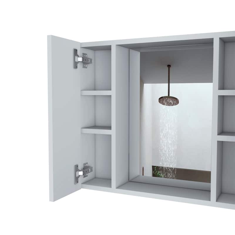 Medicine Cabinet Hops With Double Door And Mirror