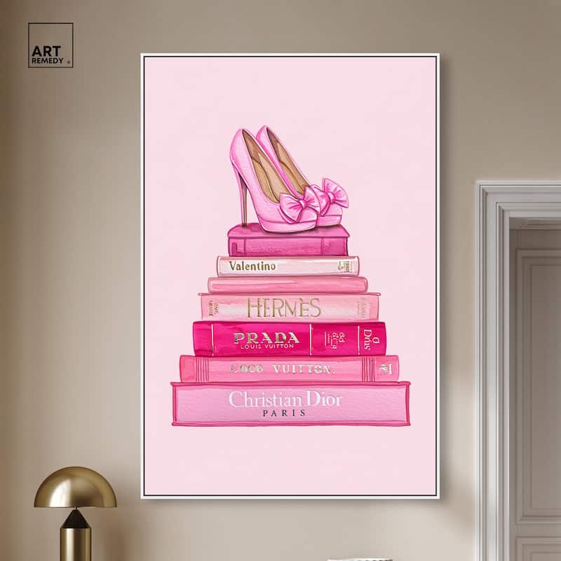 Fashion books in Pink Canvas by Art Remedy