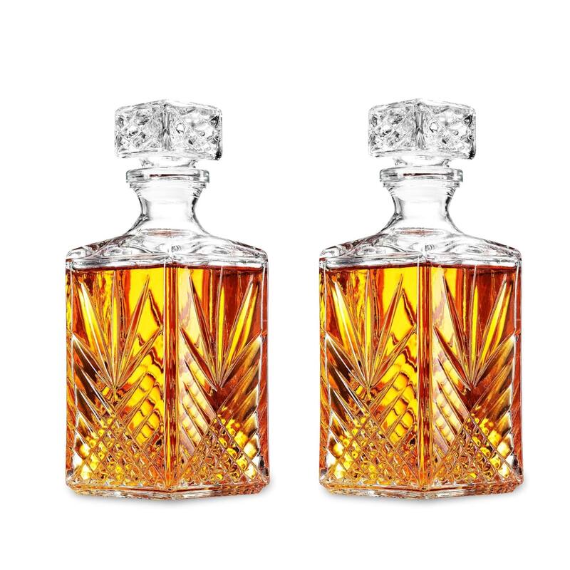 Bormioli Rocco Selecta Whiskey Decanter - Set of 2