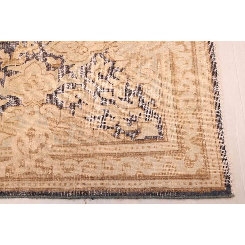 ECARPETGALLERY Hand-knotted Antalya Vintage Dark Grey Wool Rug - 8'6 x 13'1