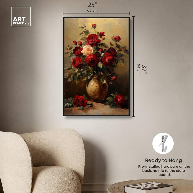 Lavish Lily Lament Canvas by Art Remedy