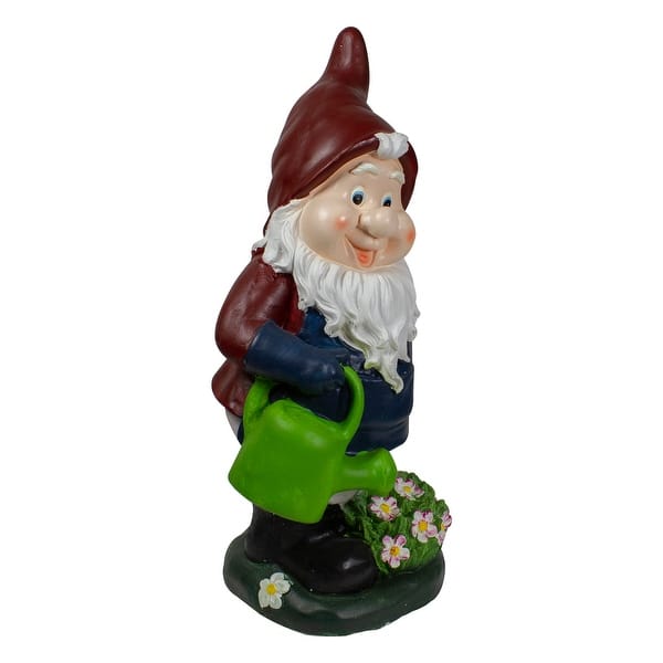 Download 20 Gardener Gnome With Watering Can Outdoor Garden Statue Overstock 32169590