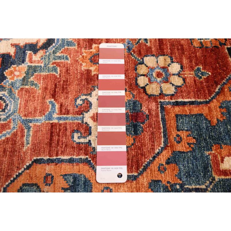 ECARPETGALLERY Hand-knotted Aryana Dark Copper Wool Rug - 5'7 x 7'11