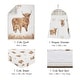 preview thumbnail 2 of 4, Sweet Jojo Designs Boho Highland Cow Boy, Girl, Gender Neutral 4pc Nursery Crib Bedding Set Taupe Plaid & Farm Animal, Farmhouse